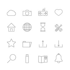 website icons set