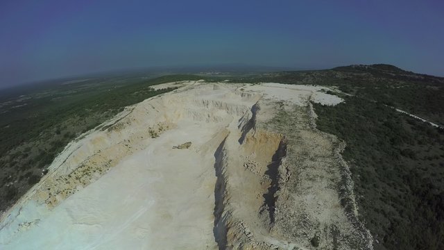 Abandoned calcium carbonate quarry in Dalmatian hinterland