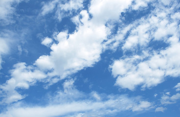 Naklejka premium niebieskie niebo