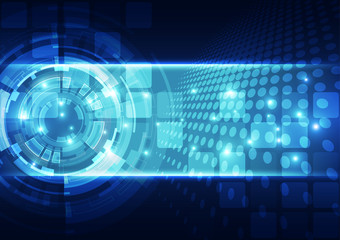 abstract future technology concept background, vector illustration