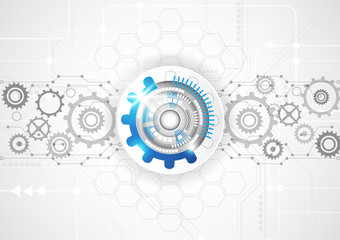 abstract vector engineering technology background, illustration