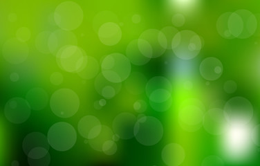 Obraz premium Vector green bokeh background