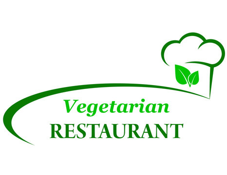 vegetarian background with chef hat