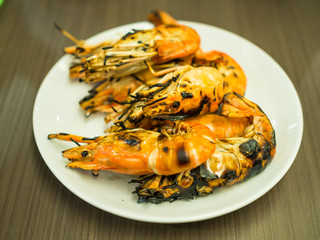 Grilled shrimps