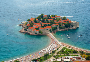 Sveti Stefan island in Budva, Montenegro