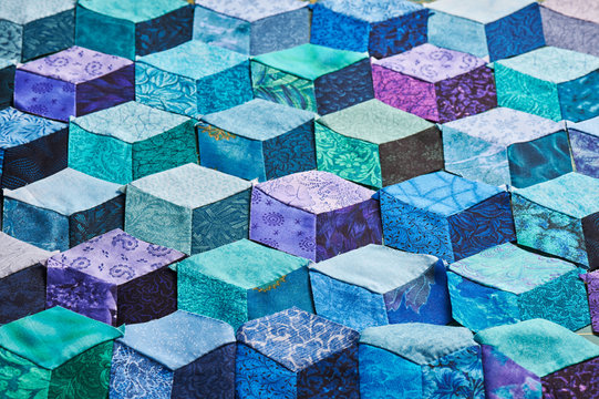 Preparing for the final quilt sewn blocks