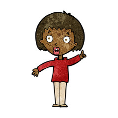 cartoon woman explaining her point