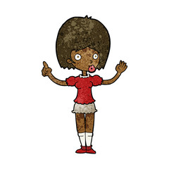 cartoon woman explaining her point