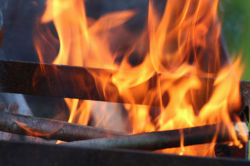 fire wood background