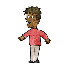cartoon happy boy