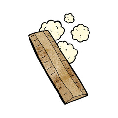 cartoon wooden ruler
