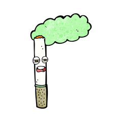 cartoon happy cigarette