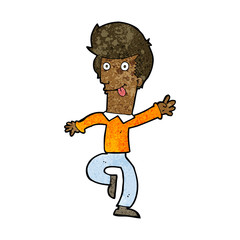 cartoon man dancing