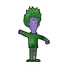 cartoon vampire man