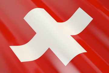 Fototapeta premium Flag of Switzerland