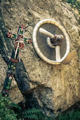 Fototapeta na wymiar Symbolic cemetery in High Tatras, Slovakia