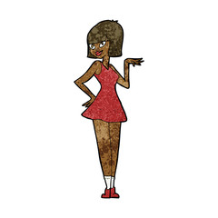 cartoon pretty woman