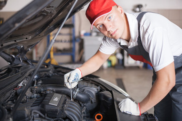 Portrait of an auto mechanic