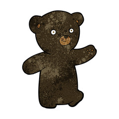 cartoon black bear cub