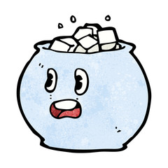cartoon bowl of sugar