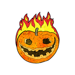cartoon spooky pumpkin