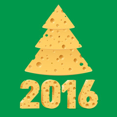 Cheese New Year symbols