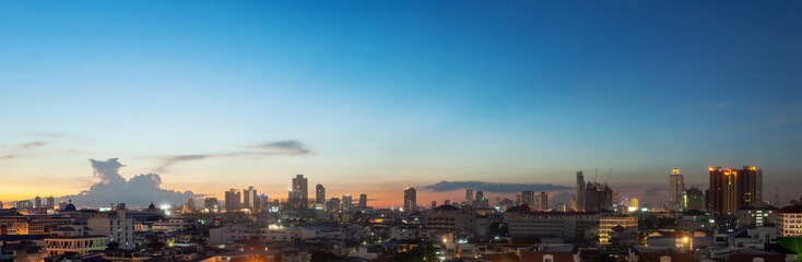 bangkok panorama twilight time