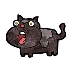cartoon shocked cat
