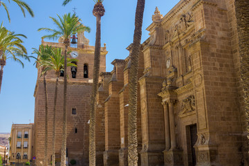 Fototapeta na wymiar Cathedral of the Incarnation in Almeria Spain