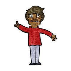 cartoon man asking question