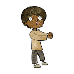 cartoon shocked boy