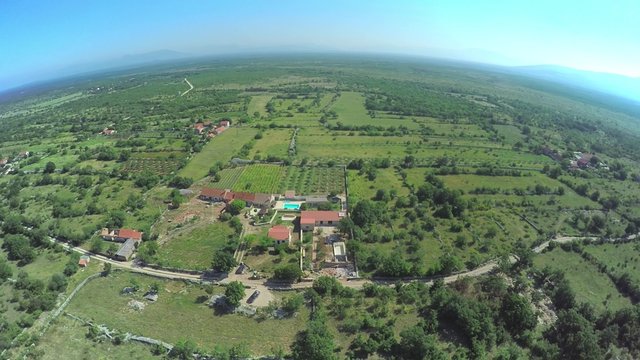 Dalmatian hinterland, aerial shot