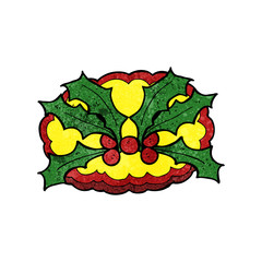cartoon holly symbol