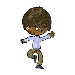 cartoon panicking man