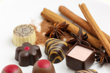 Various chocolates
