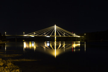 Cable Bridge in Umeå, Sweden