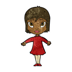 cartoon girl in dress