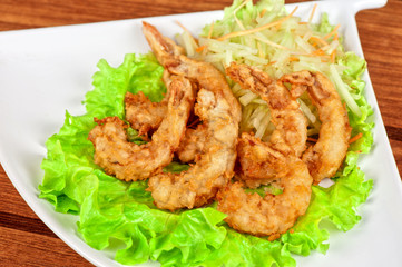 Fried shrimps