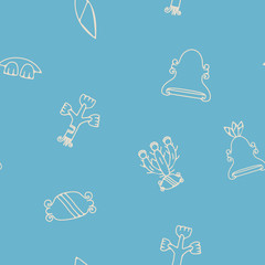 Seamless background with books for your design