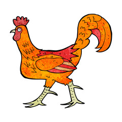 cartoon cockerel