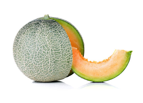 melon isolate on a white background.
