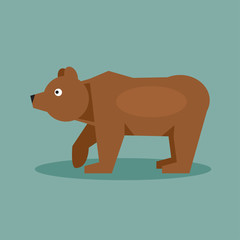 Brown bear. Vector Illustration