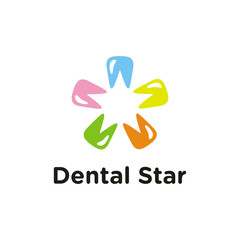Dental Star Icon Logo