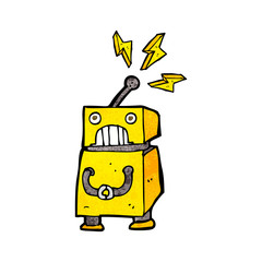 cartoon little robot