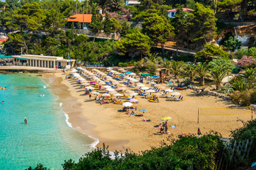 People relaxing at the beach.