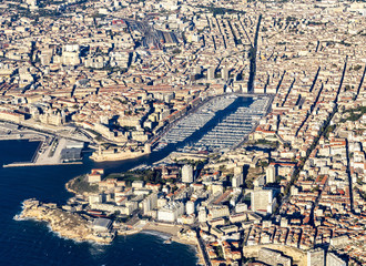  aerial view of Marseille