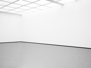 Mockup of blank white  interior. 3d render