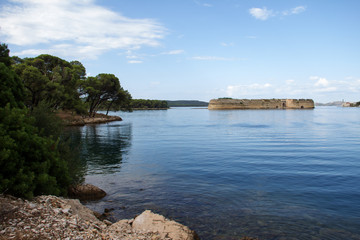 Sibenik St. Nicholas Fortress / 16 century St. Nicholas fortress (Croatia)