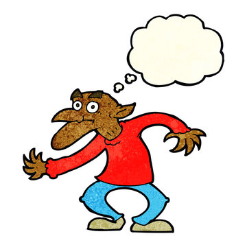 recommend clip art: cartoon goblin with thought bubble