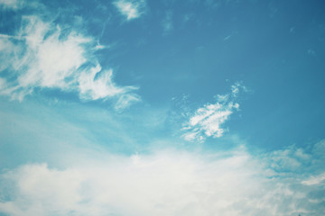 Fototapeta premium Clouds on the blue sky.